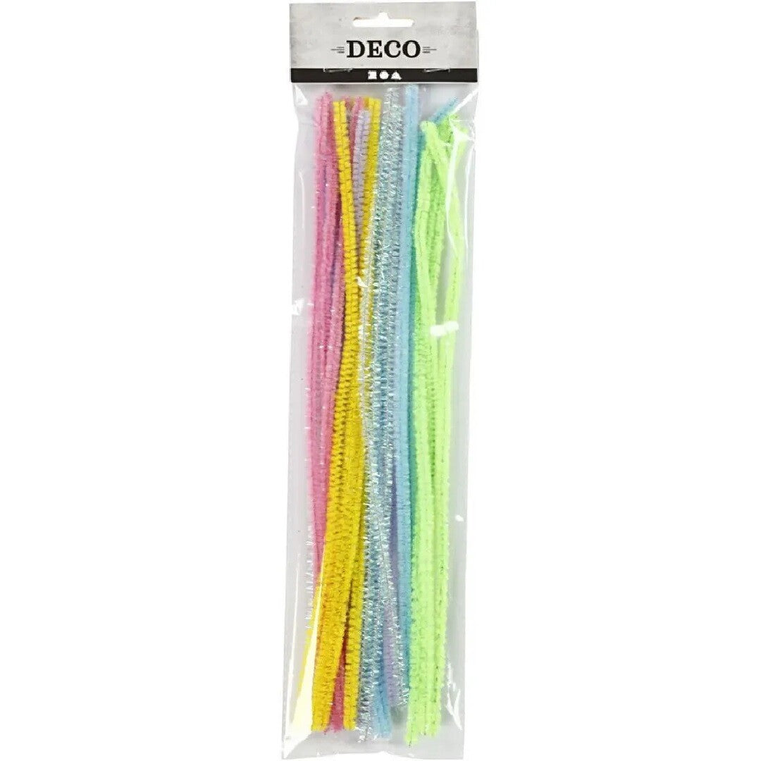 creativ company chenilledraad - pastel glitter - 24st | 51649 | 1