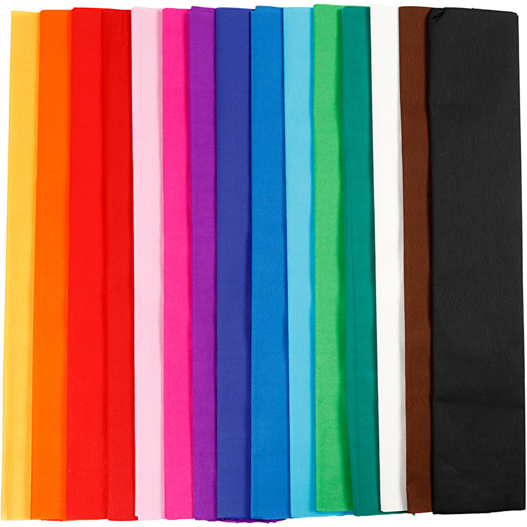 creativ company crêpepapier regenboogkleuren - 15 vellen  | 209020 | 0