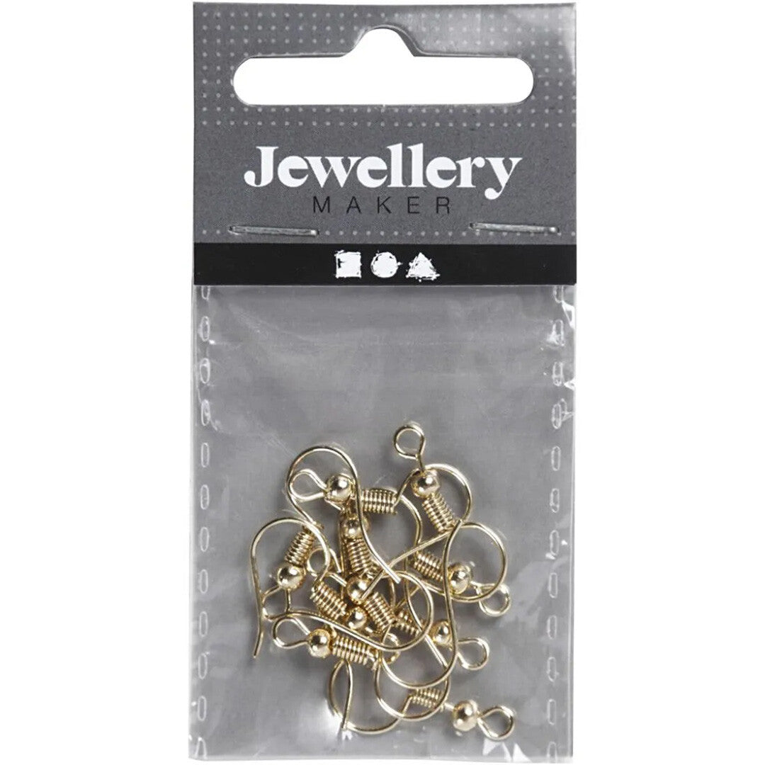 creativ company franse oorbelhaak verguld - 10st | 603040 | 1
