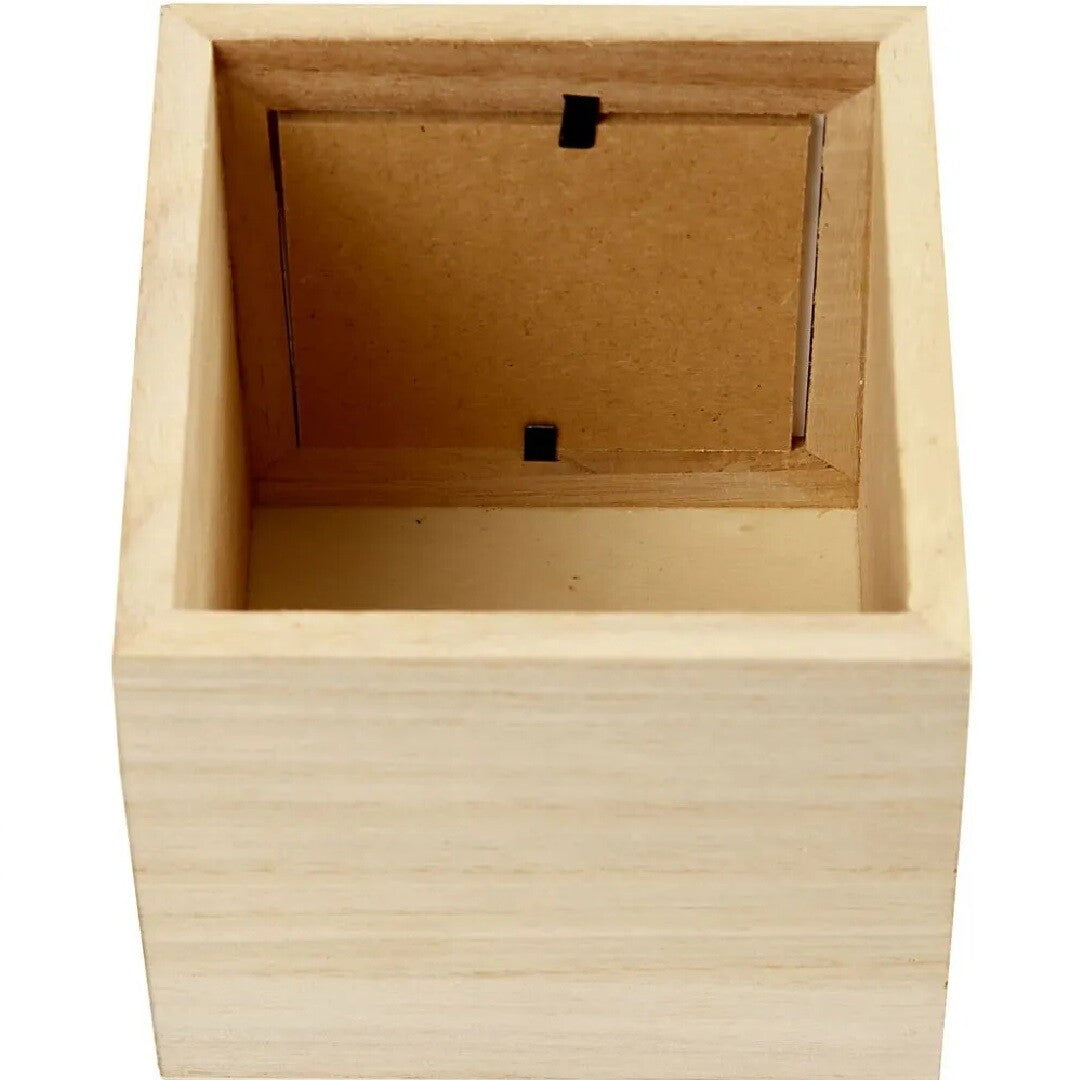 creativ company houten pennenbakje met fotolijstje | 57455 | 2