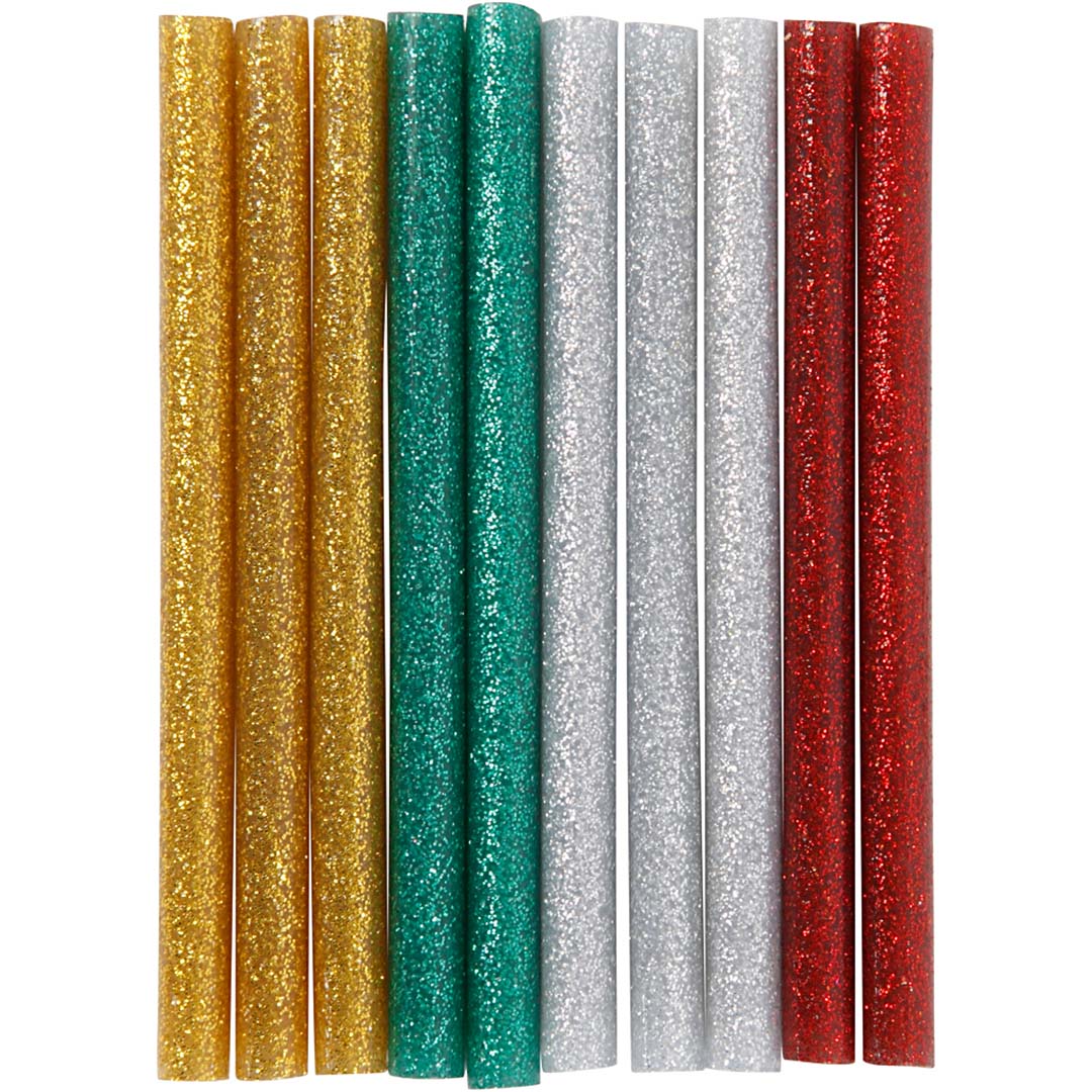 creativ company lijmpistool vullingen glitter - 10st | 39137 | 0