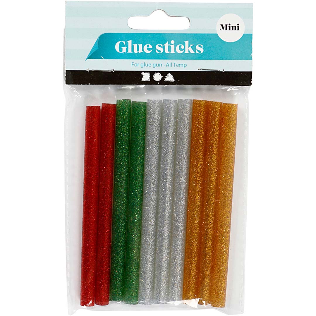 creativ company lijmpistool vullingen glitter - 10st | 39137 | 1