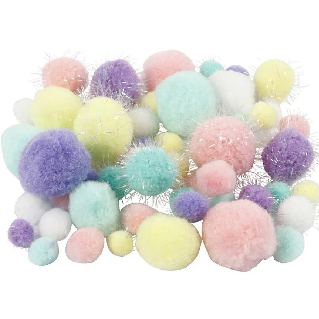 creativ company pompoms pastel - 62gr | 518950 | 0