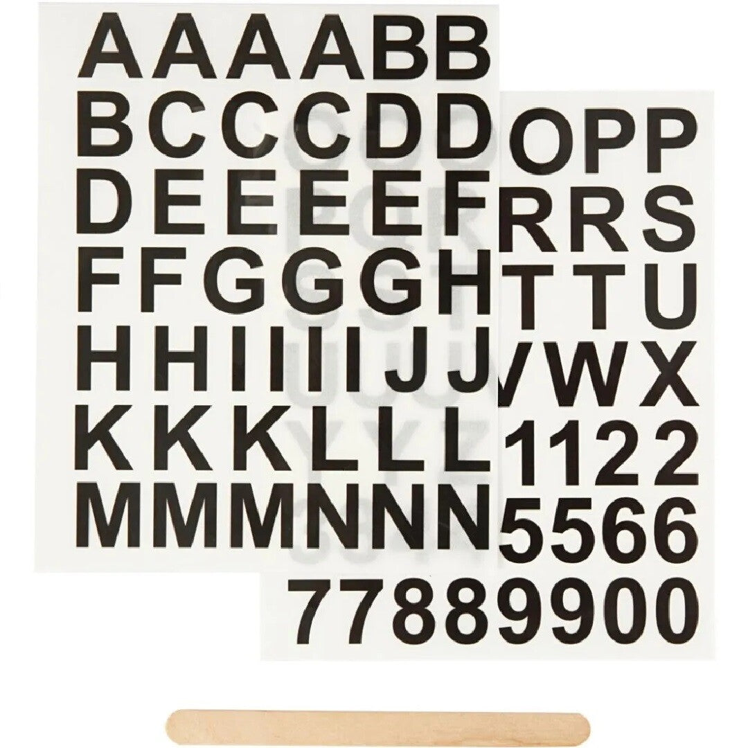 creativ company rub-on stickers letters en cijfers | 283966 | 0