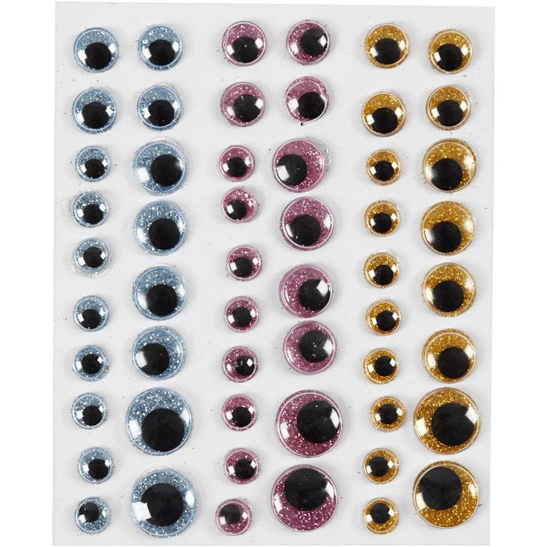 creativ company wiebelogen glitter mix - 8-15 mm - 54st | 29061 | 0