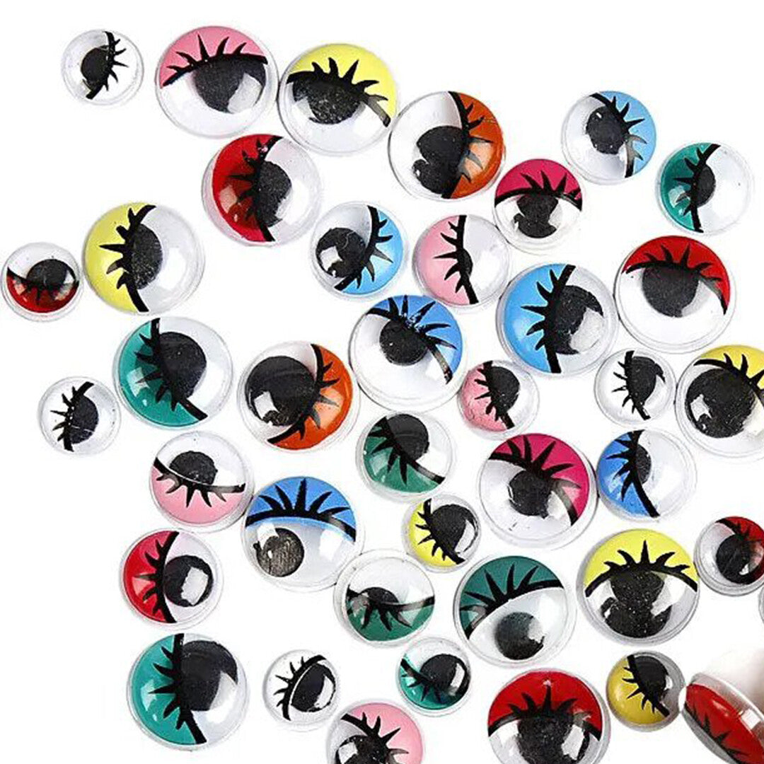creativ company wiebelogen met wimpers - 8-12 mm - 30st | 501182 | 0