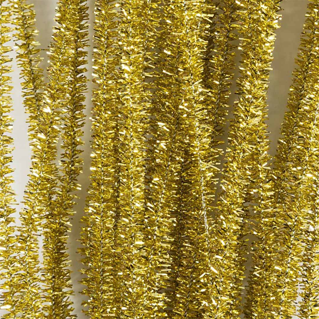 creativ company chenilledraad - goud glitter - 24st | 51630 | 3