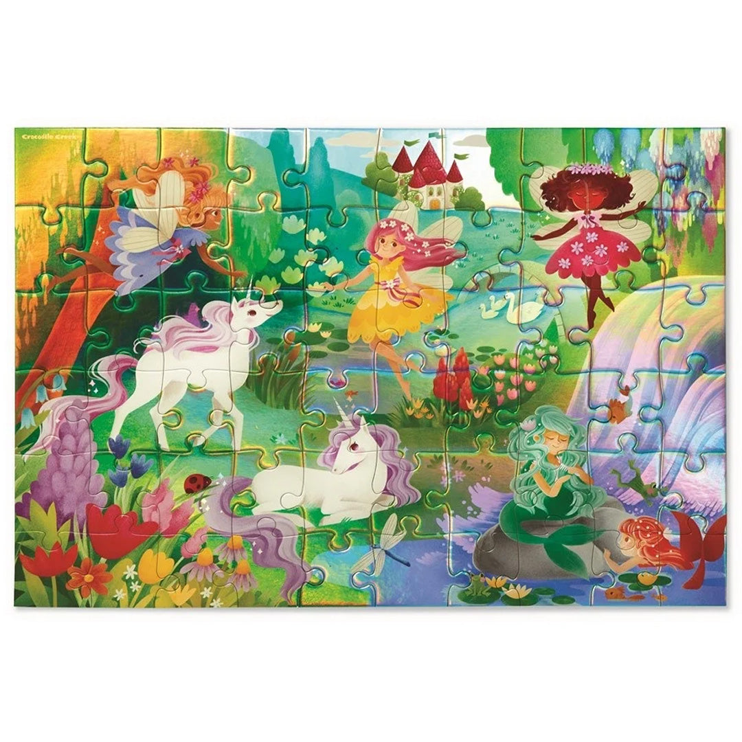 crocodile creek holografische puzzel magische vriendjes - 60st | CC79056 | 1