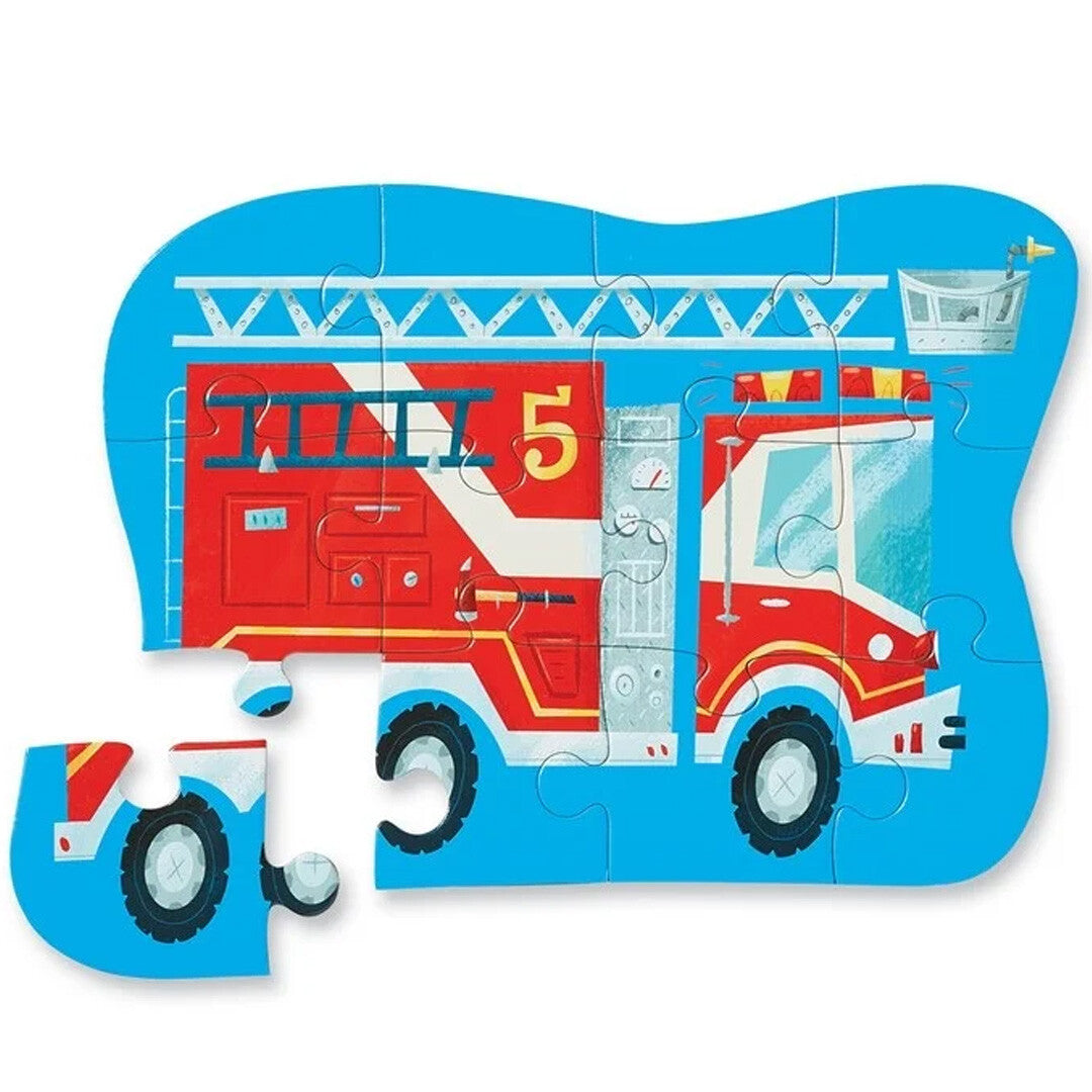 crocodile creek puzzel brandweerauto - 12st | CC41158 | 1