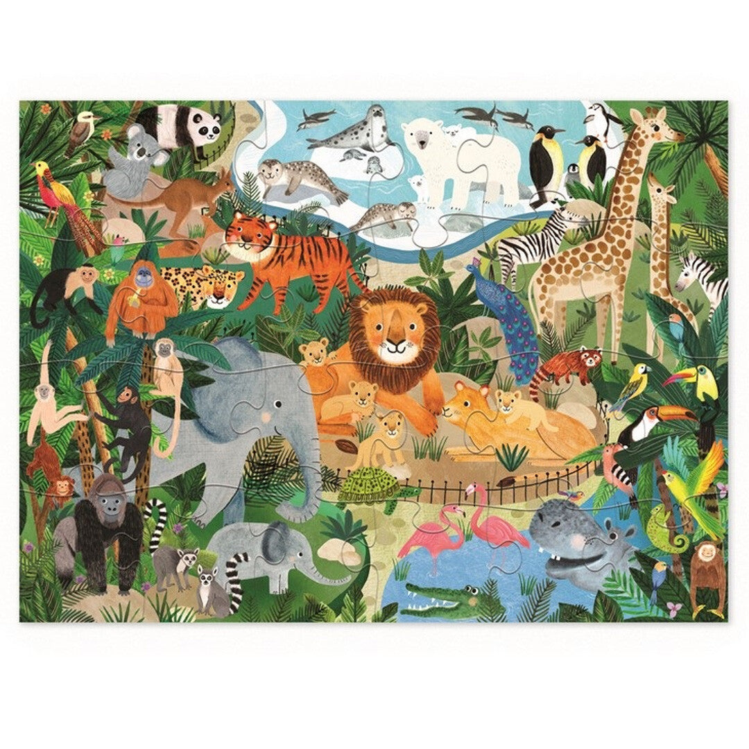 crocodile creek puzzel dierentuin - 24st | CC41602 | 1