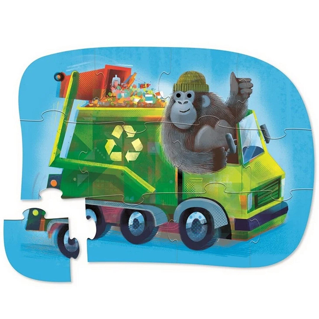crocodile creek puzzel gorilla - 12st | CC41225 | 1
