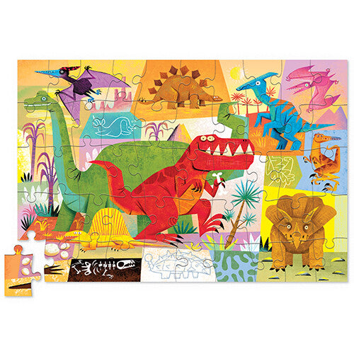 crocodile creek puzzel in blik dinosauriërs - 50st | CC43003 | 1