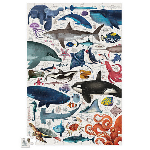 crocodile creek puzzel in blik oceaandieren - 150st | CC43103 | 1