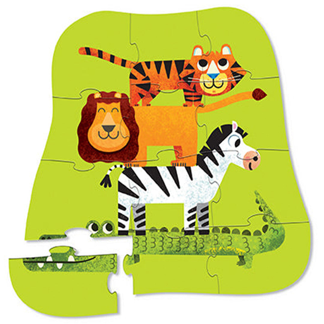 crocodile creek puzzel jungle vrienden - 12st | CC41222 | 1