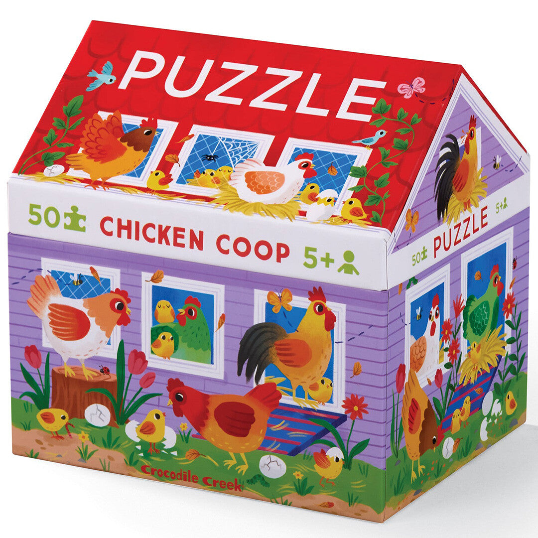 crocodile creek puzzel kippenhok - 50st | CC40954 | 0