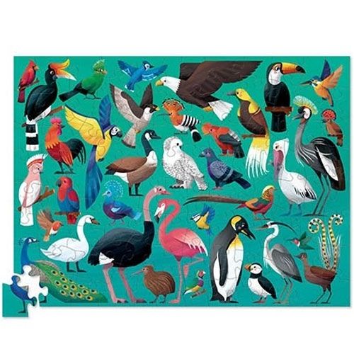 crocodile creek puzzel zesendertig vogels - 100st | CC40552 | 1