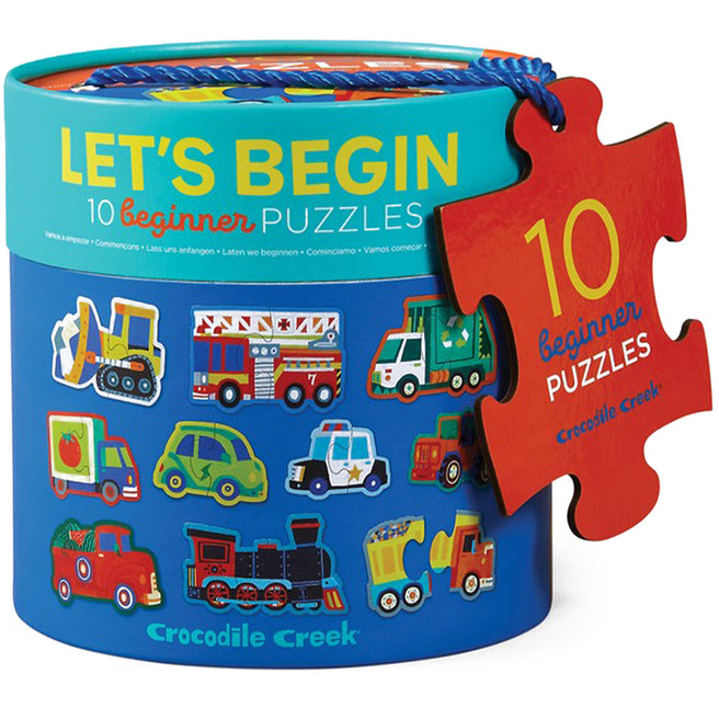 crocodile creek puzzels voertuigen - 10x2st  | CC29520 | 0