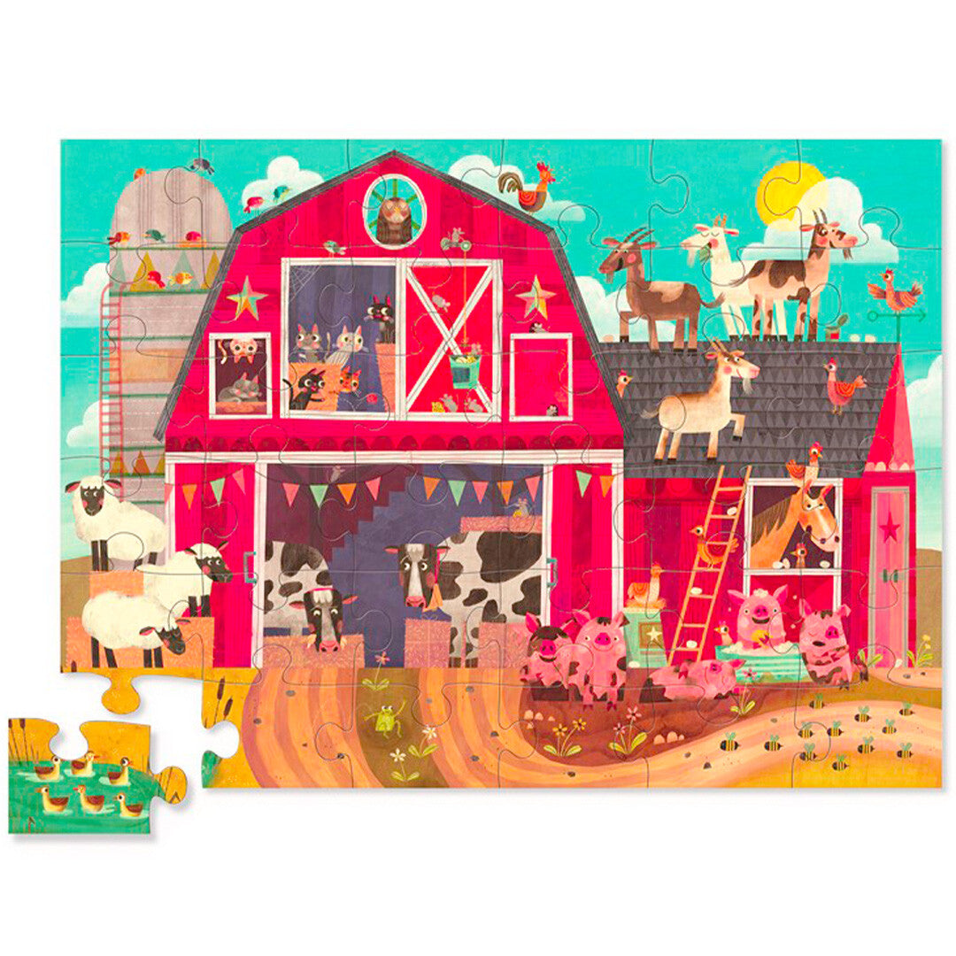 crocodile creek vloerpuzzel boerderijdieren - 36st | CC40796 | 1