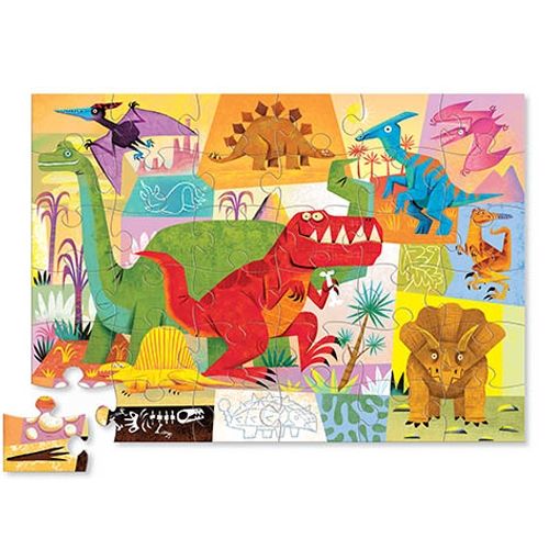 crocodile creek vloerpuzzel dino's - 36st | CC40729 | 1