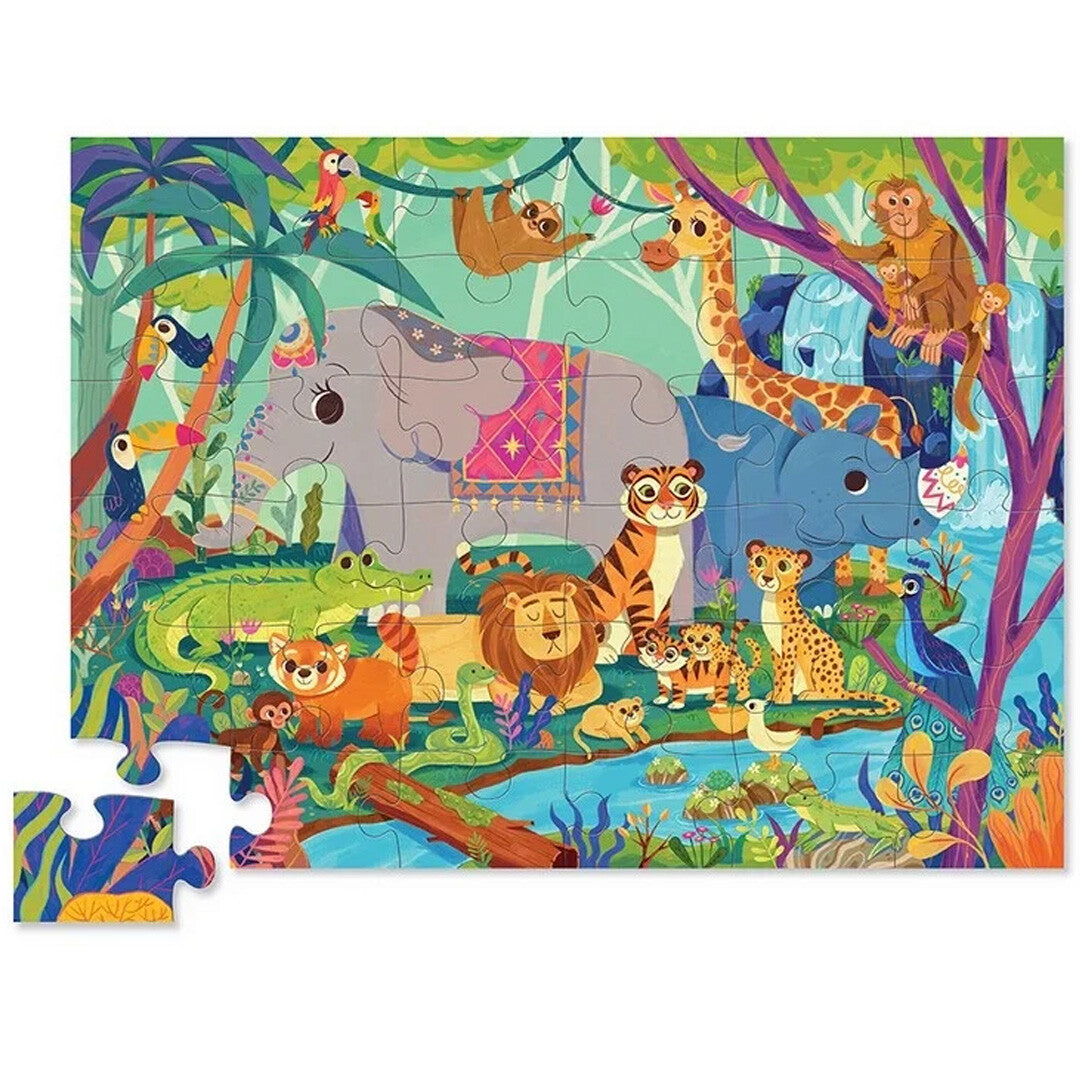crocodile creek vloerpuzzel in de jungle - 36st | CC40761 | 1