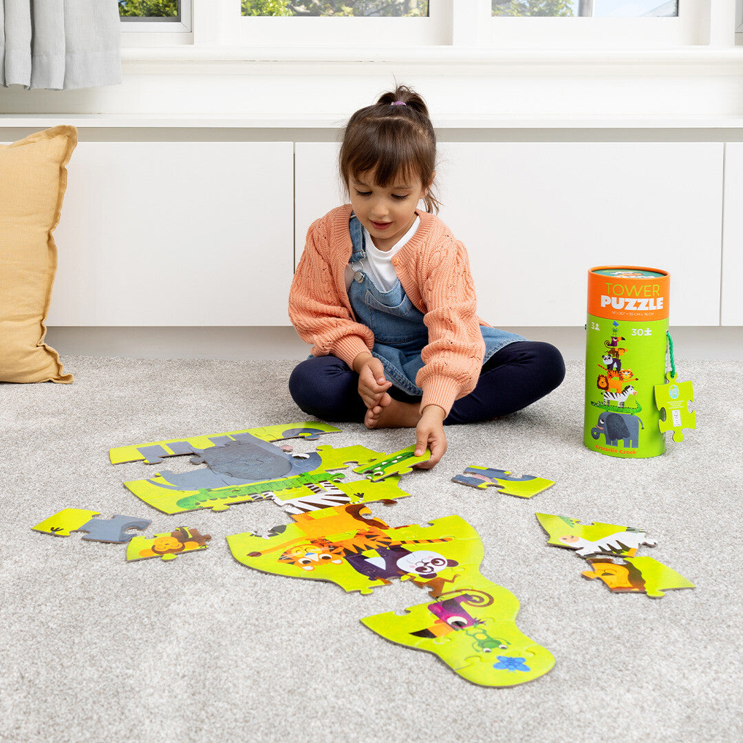 crocodile creek vloerpuzzel jungle - 30st | CC40101 | 1