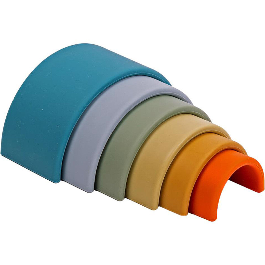 dëna bijt- en stapelspeeltje natuur - regenboog | 5052552 | 3