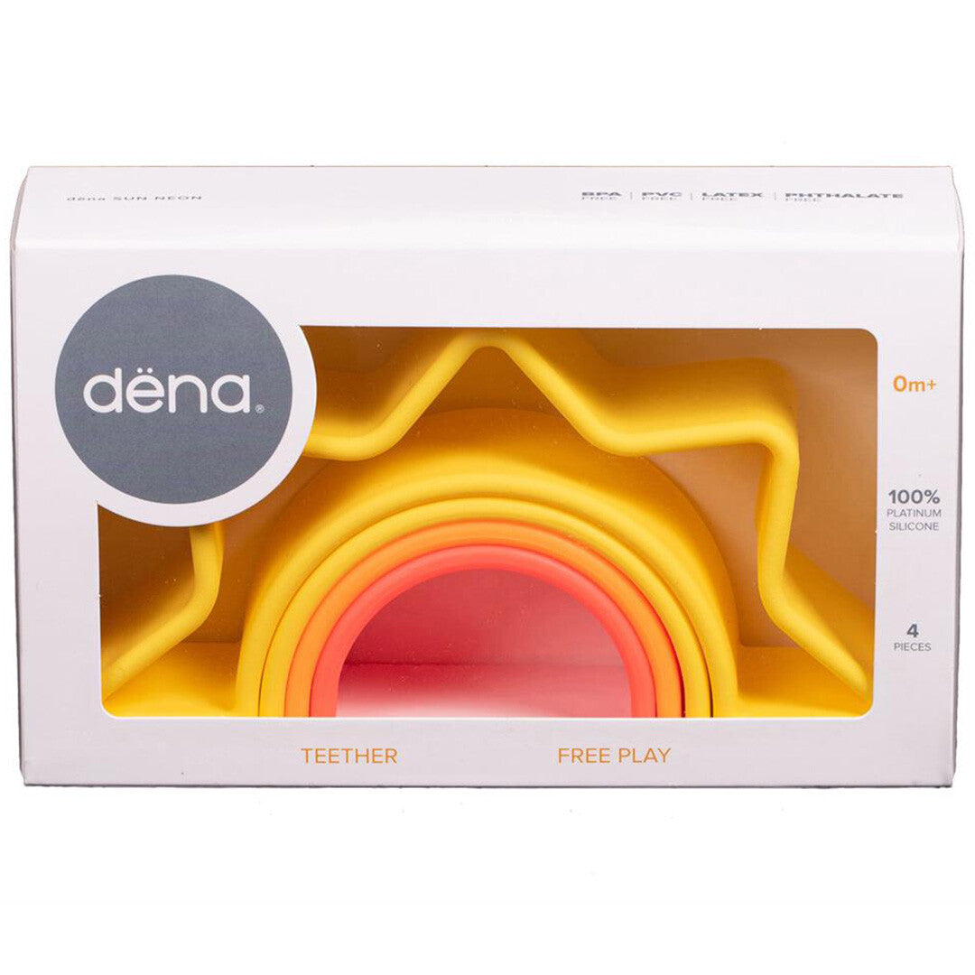 dëna bijt- en stapelspeeltje neon - zon | 5052548 | 1
