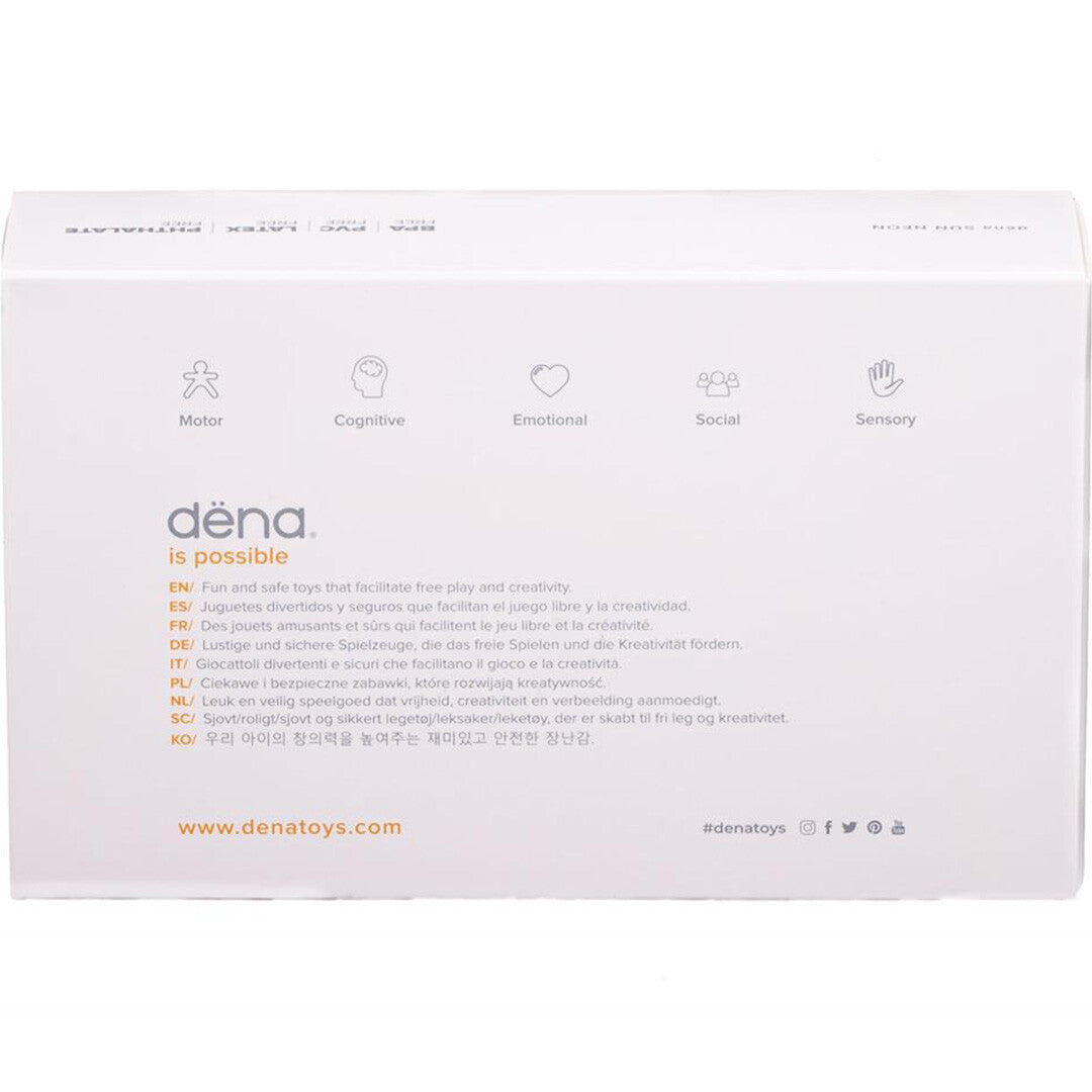 dëna bijt- en stapelspeeltje neon - zon | 5052548 | 5