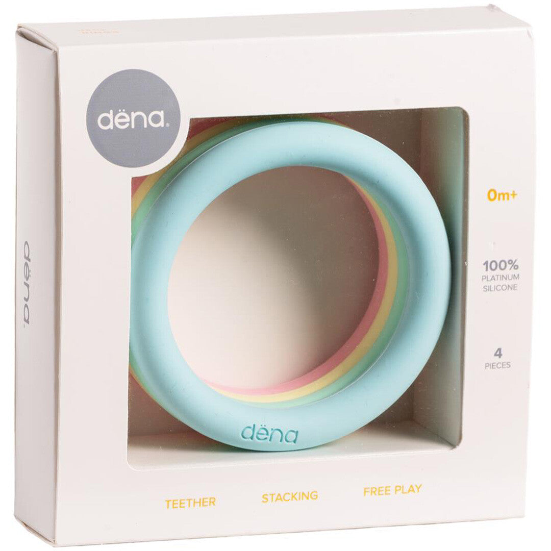 dëna bijt- en stapelspeeltjes ringen - pastel | 5052592 | 3