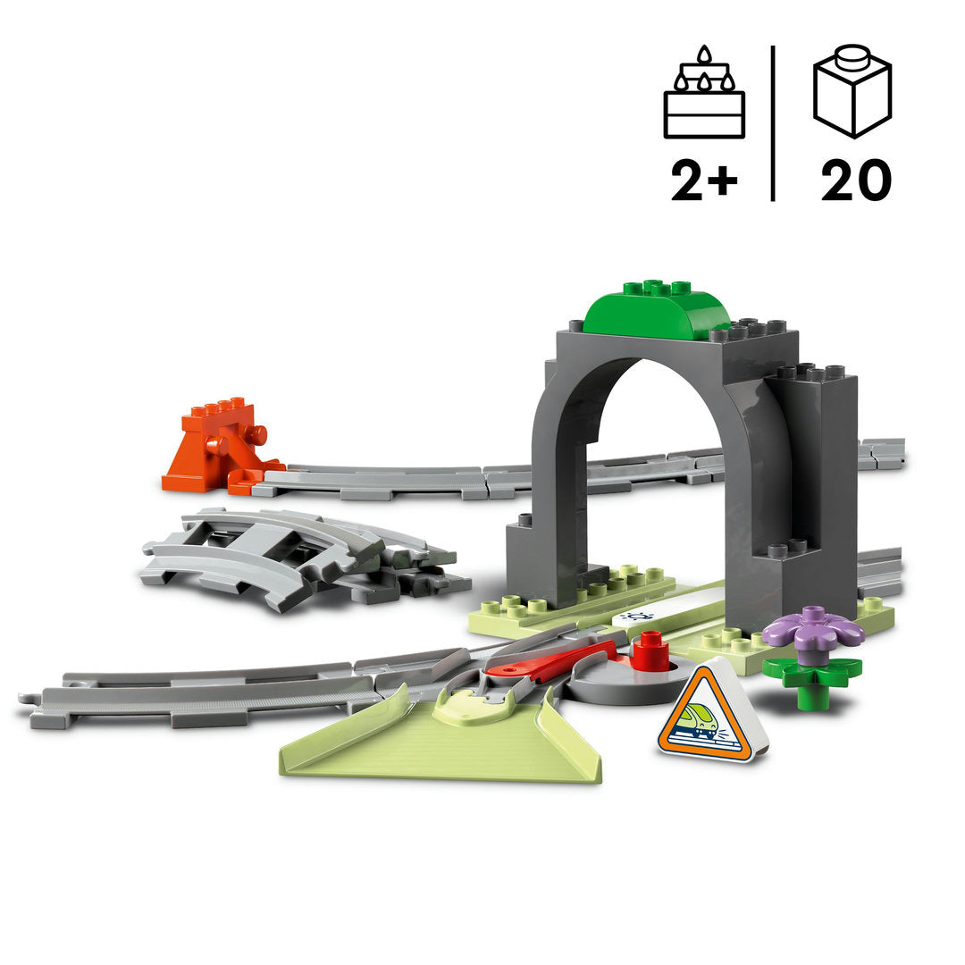 LEGO DUPLO stad treintunnel en rails uitbreidingsset