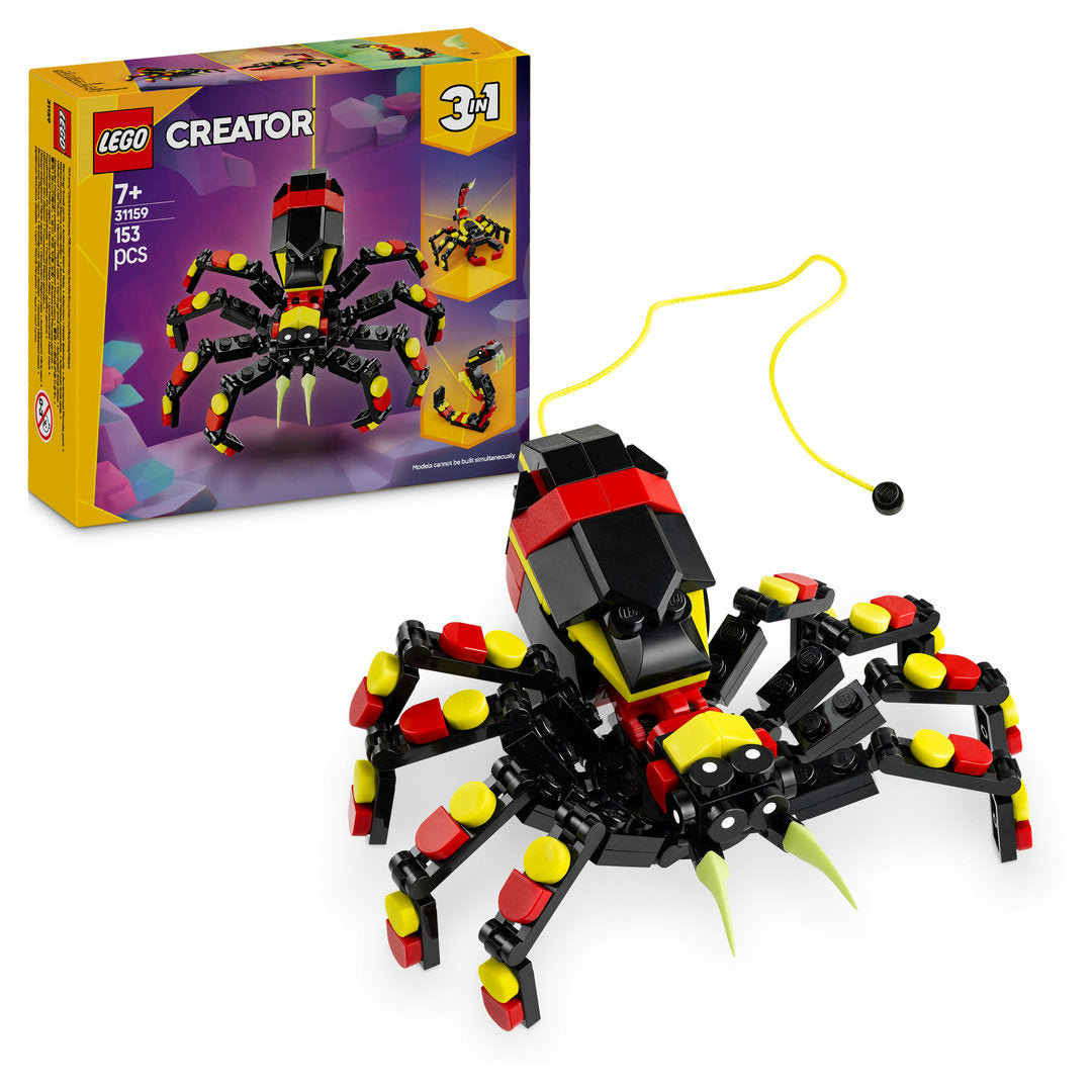 LEGO creator 3-in-1 wilde dieren spannende spin