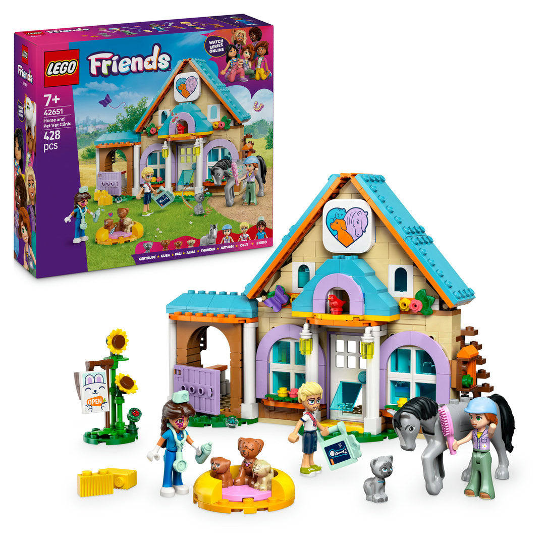 LEGO friends dierenkliniek voor paarden en huisdieren