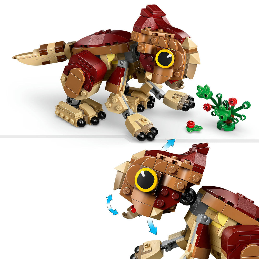 LEGO jurassic world babydinosaurus dolores aquilops set