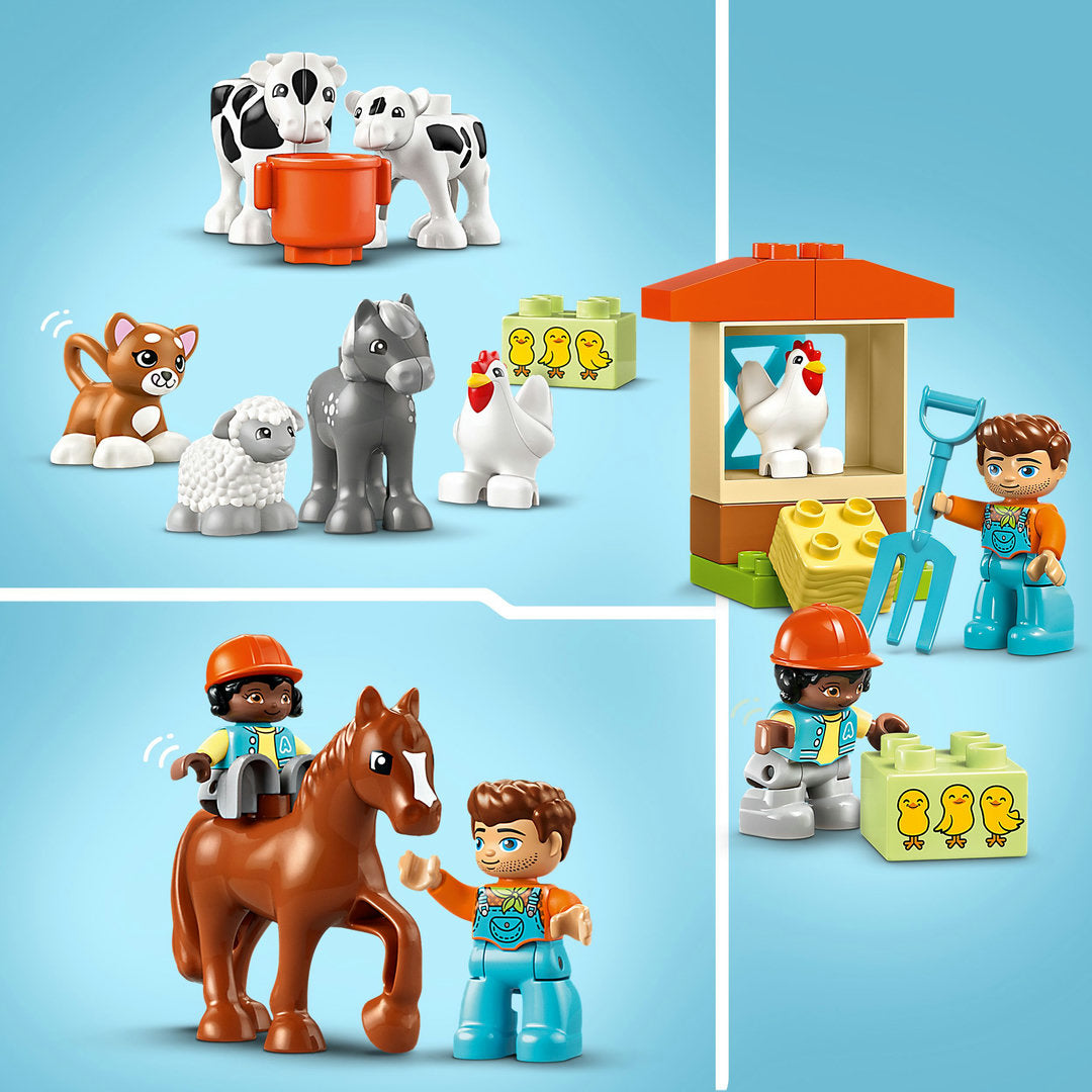LEGO DUPLO stad dieren verzorgen op de boerderij