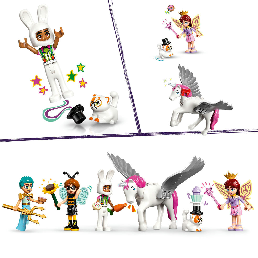 LEGO friends verkleedfeestje met eenhoorn en fee