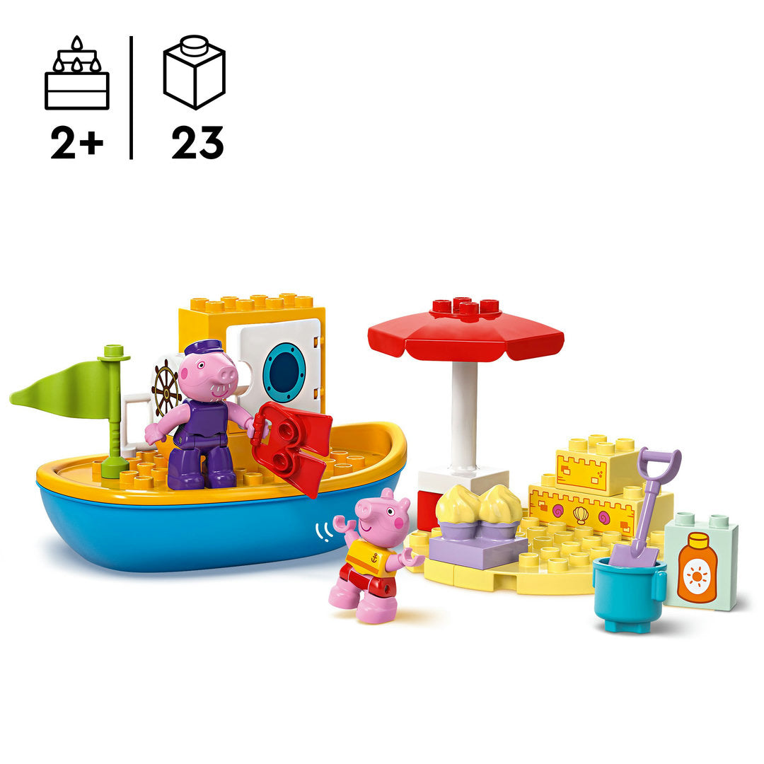 LEGO DUPLO peppa big bootreis speelset
