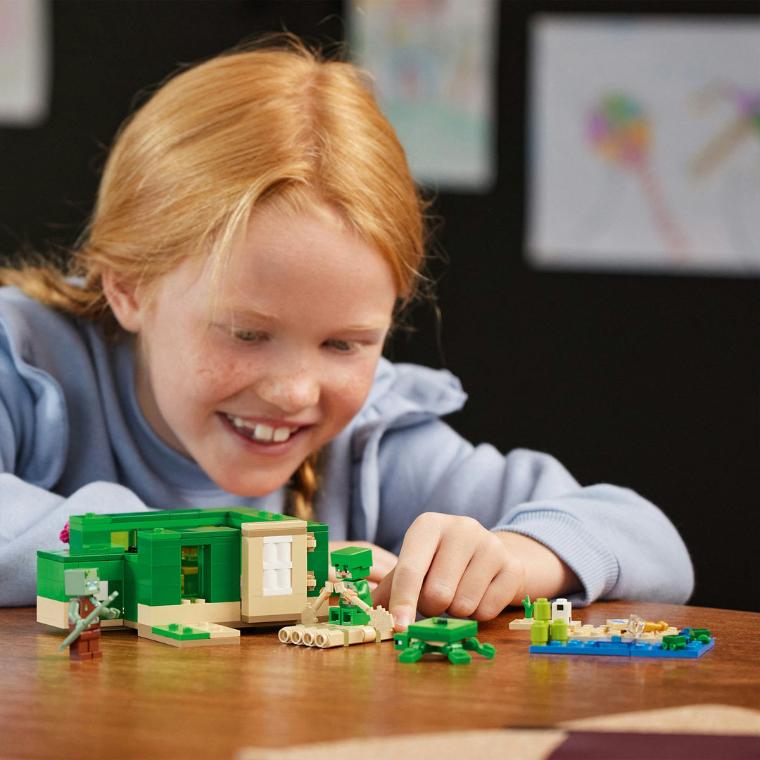 LEGO minecraft het schildpadstrandhuis model