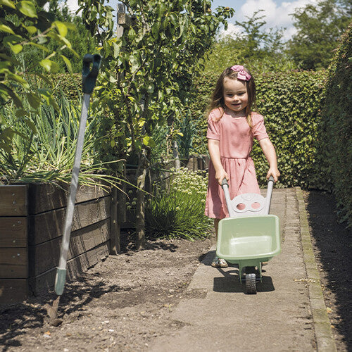 dantoy green garden kruiwagen met tuingereedschap - 4-delig | 4723 | 2