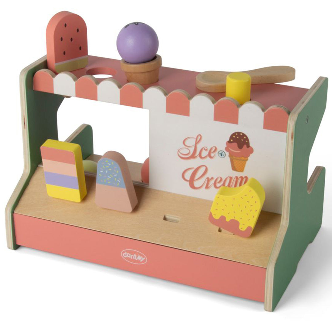 dantoy playful wood ijskraam - 12-delig | DY4774 | 0