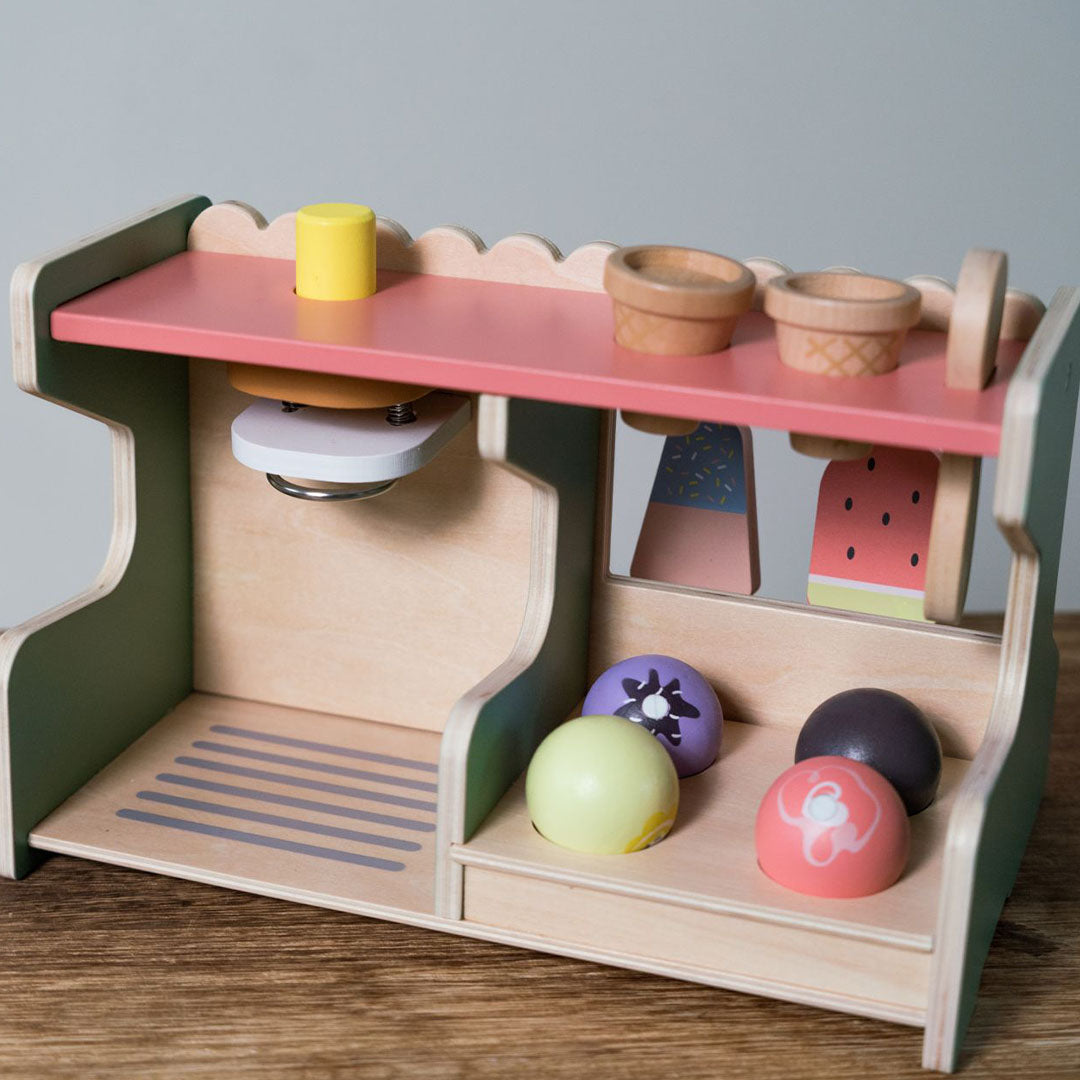dantoy playful wood ijskraam - 12-delig | DY4774 | 4