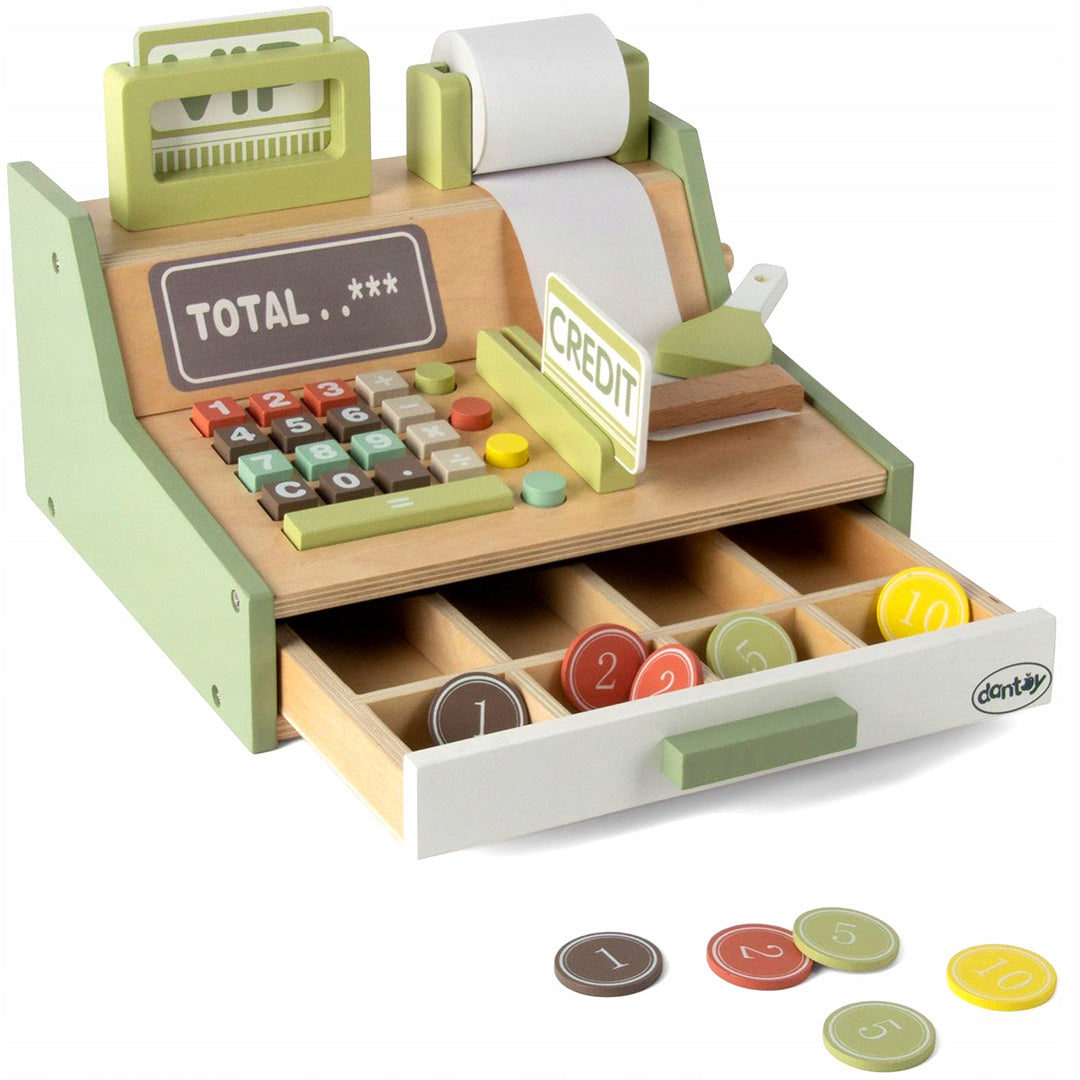 dantoy playful wood kassa - 17-delig | DY4770 | 0