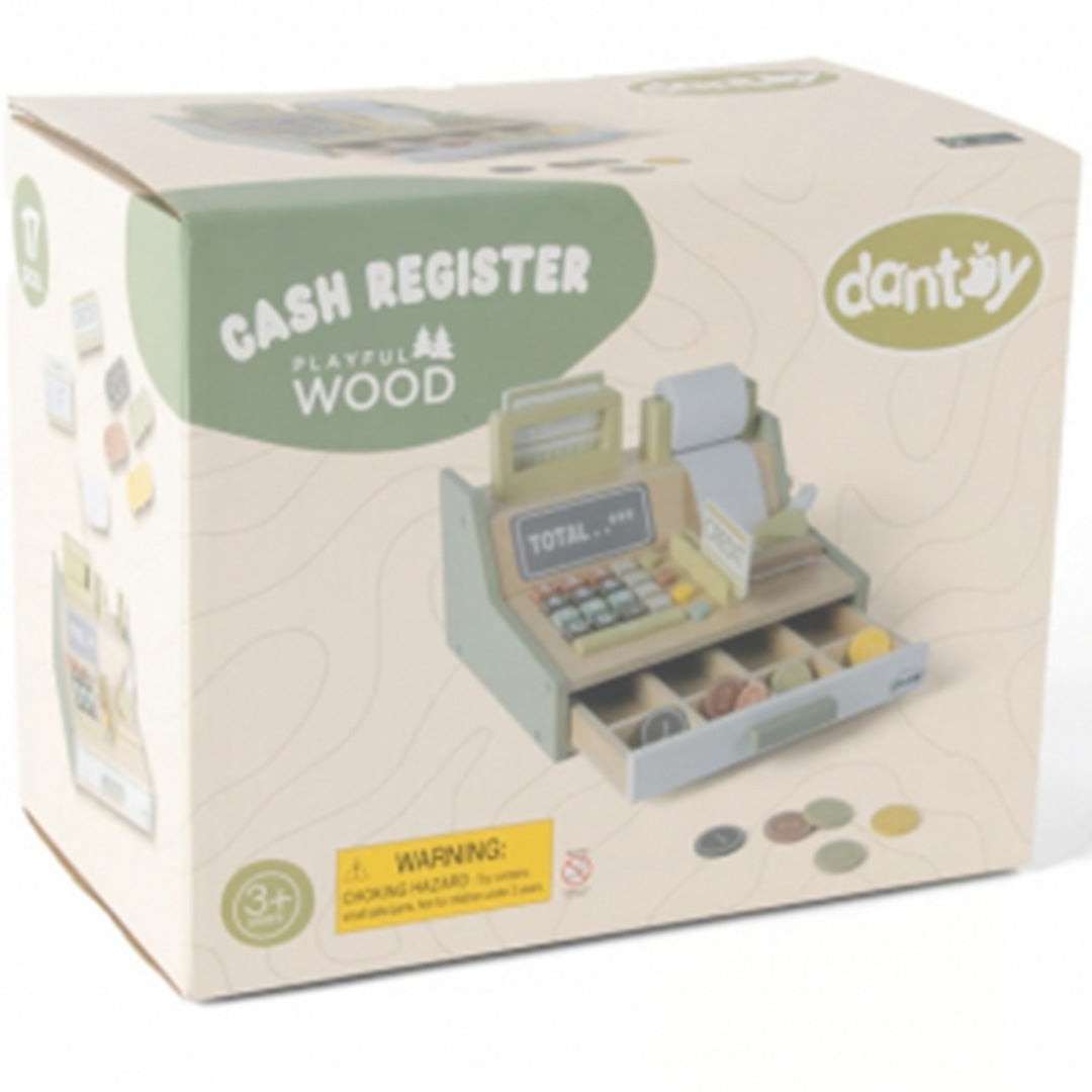 dantoy playful wood kassa - 17-delig | DY4770 | 3