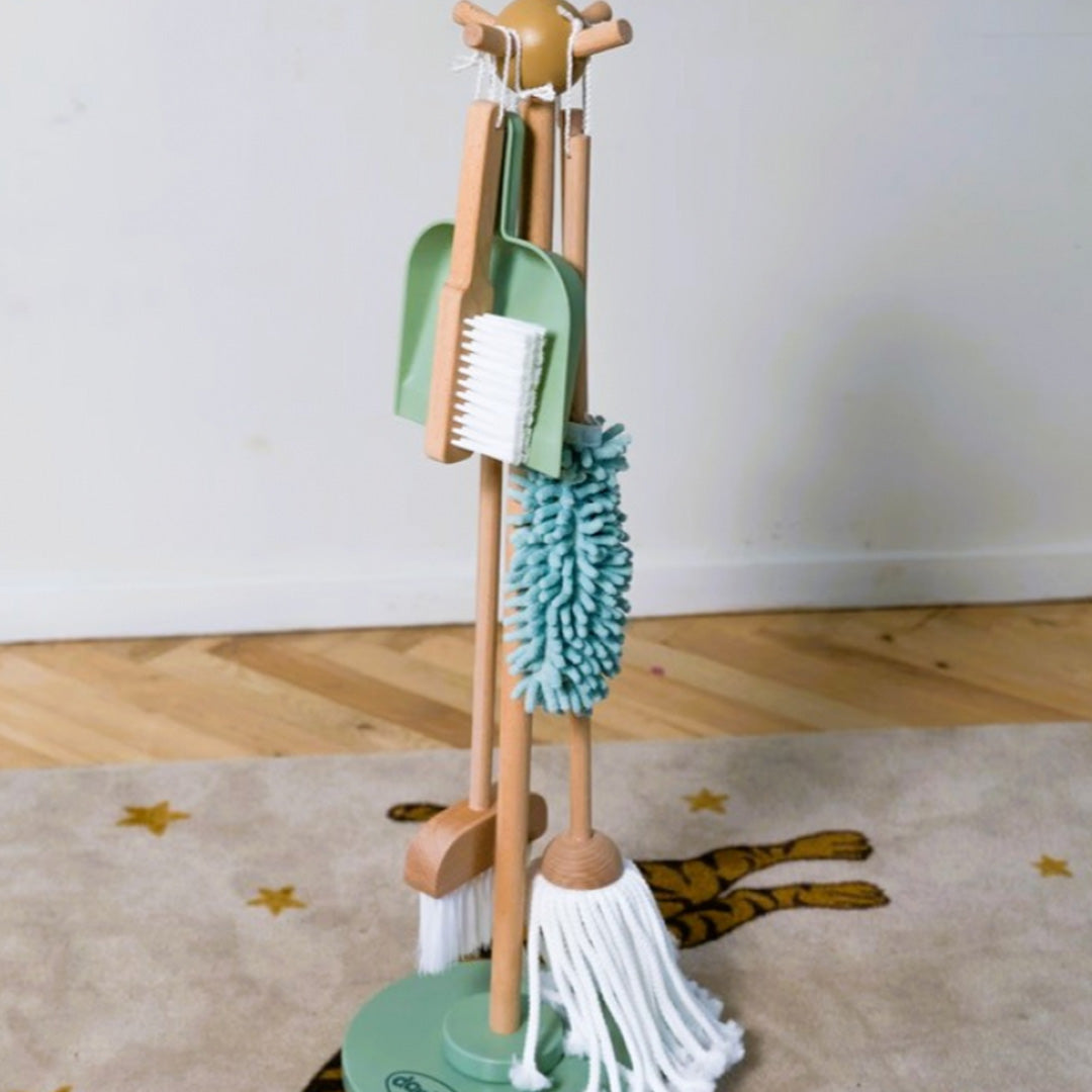 dantoy playful wood schoonmaakset - 6-delig | DY4780 | 2