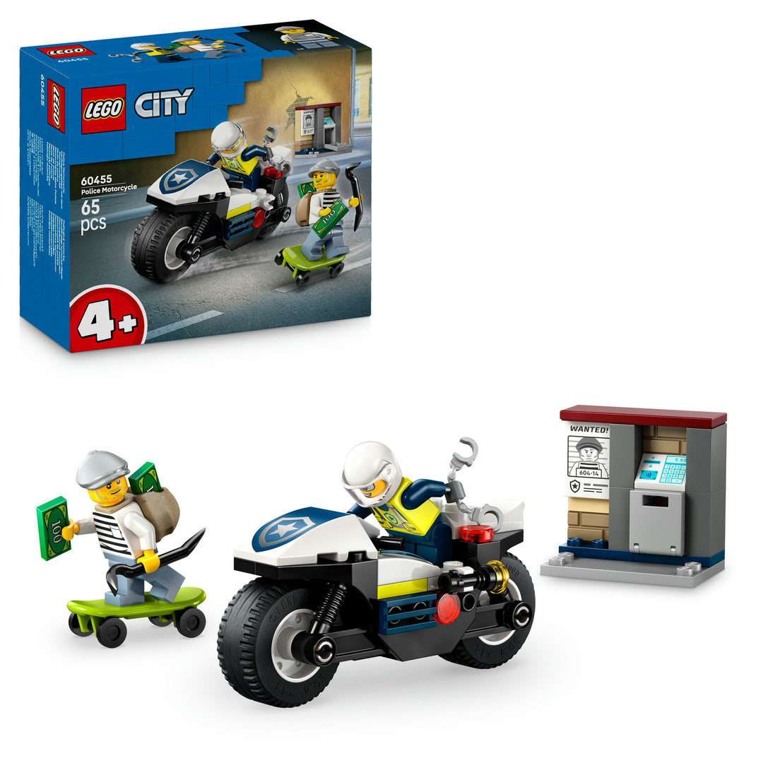 LEGO city achtervolging op politiemotor