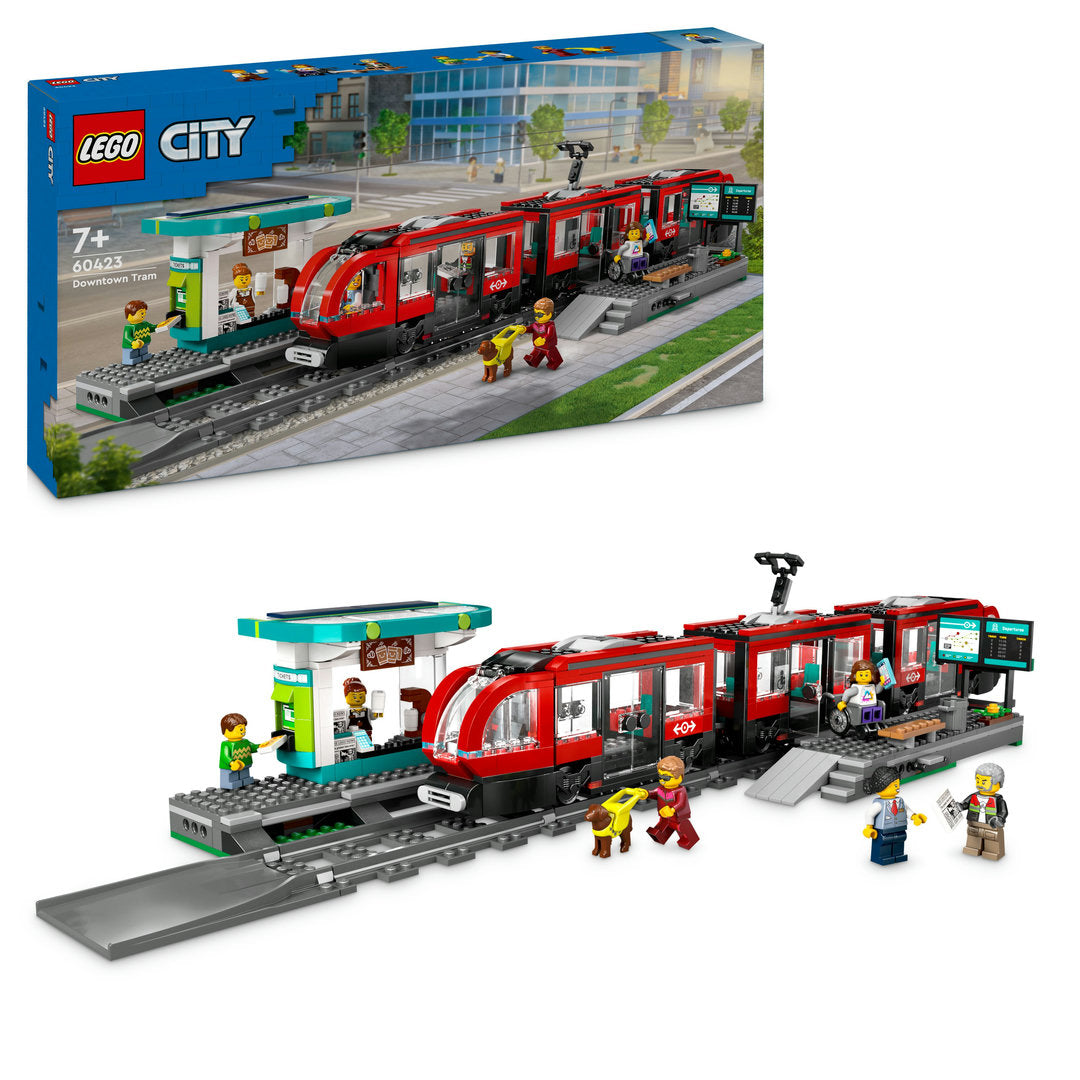 LEGO city stadstram en station set