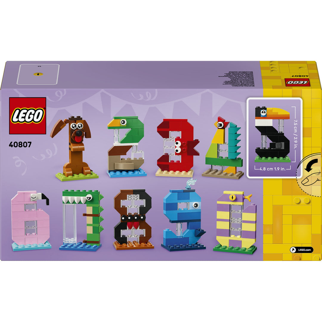 lego verjaardagscijfers dieren | 40807 | 5