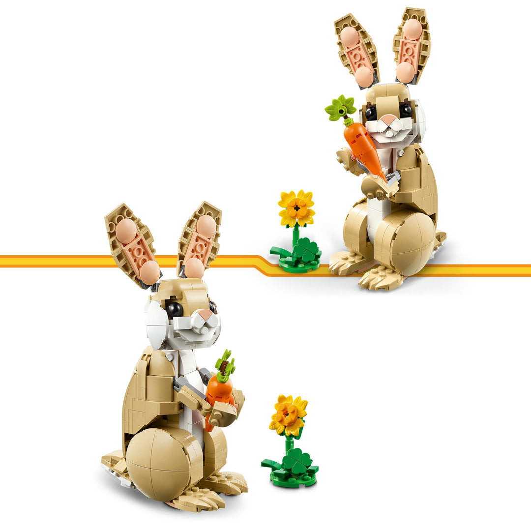 LEGO creator 3-in-1 lief konijn dierenspeelset
