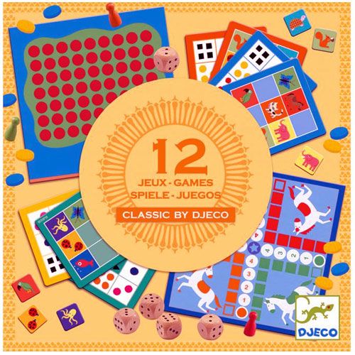 djeco 12 klassieke spelen in doos | DJ05218 | 0