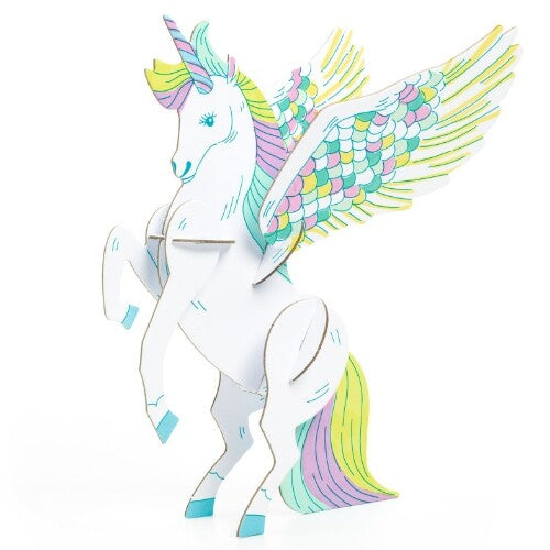 djeco 3D kleurplaat speelfiguren - feeënwereld | DJ08008 | 3