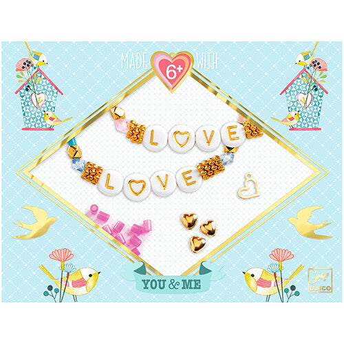 djeco armbandjes maken me & you - letter threading | DJ00012 | 0